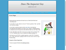 Tablet Screenshot of davetheinspectorguy.com